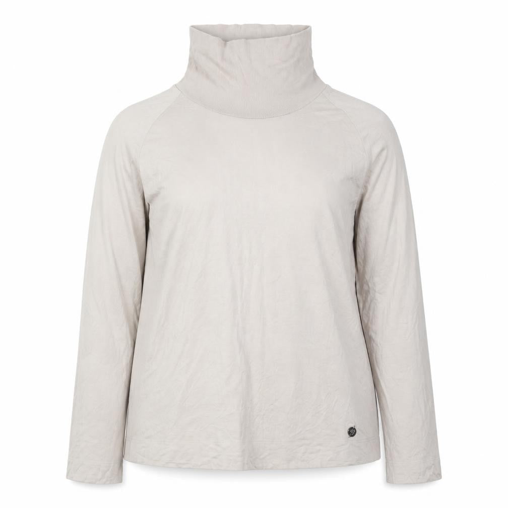 Elena Miro Women Beige Roll Neck Long Sleeve Viscose Jumper UK 18F