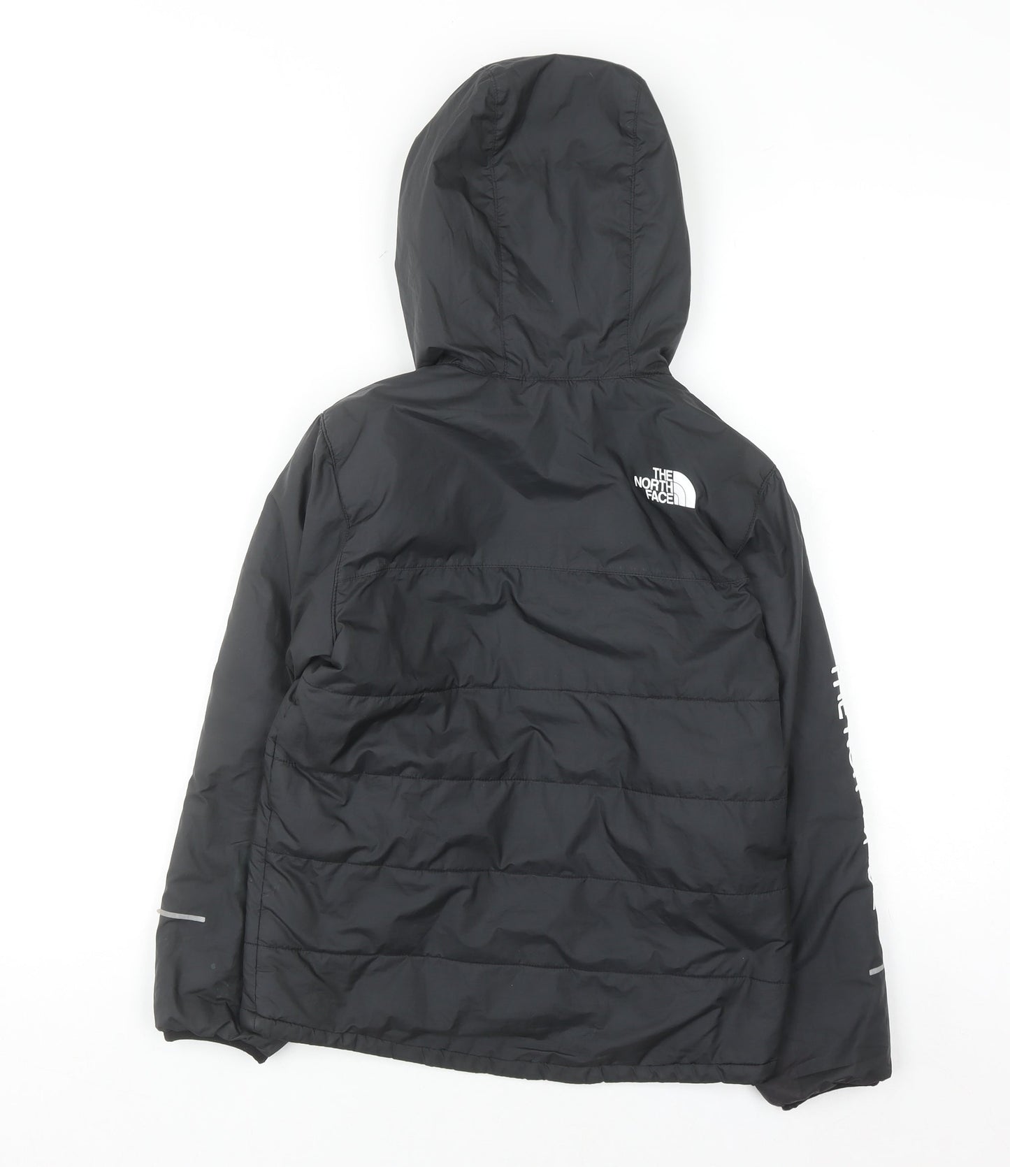 The North Face Boys Black Hooded Puffer Jacket Size 10 Years