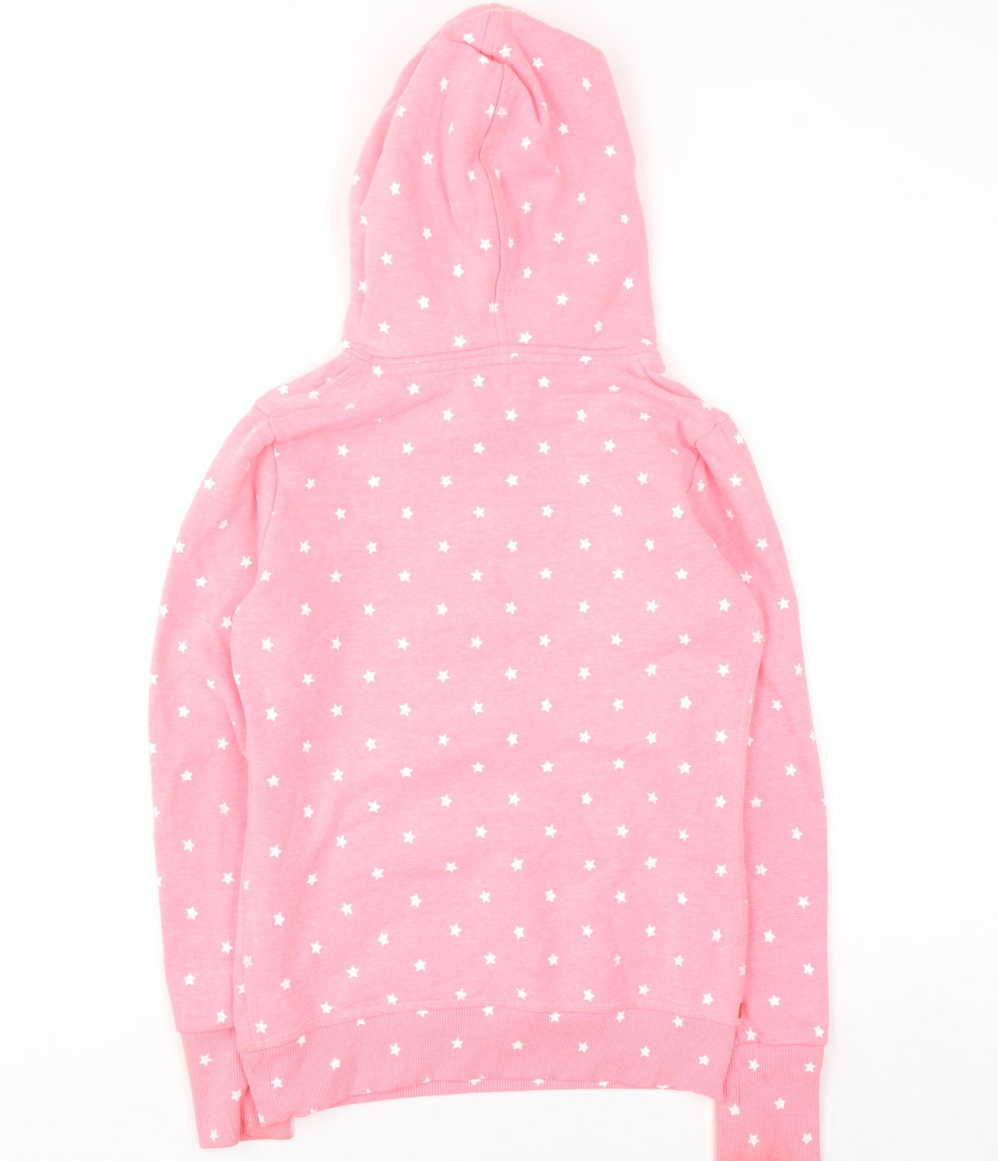 Superdry Womens Pink Star Print Pullover Hoodie XS