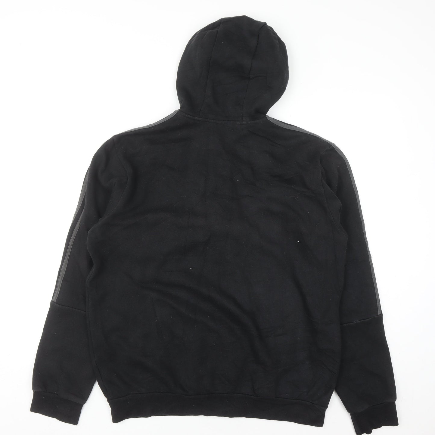 Adidas Men's Black Full Zip Hoodie Size L Sports Fleece