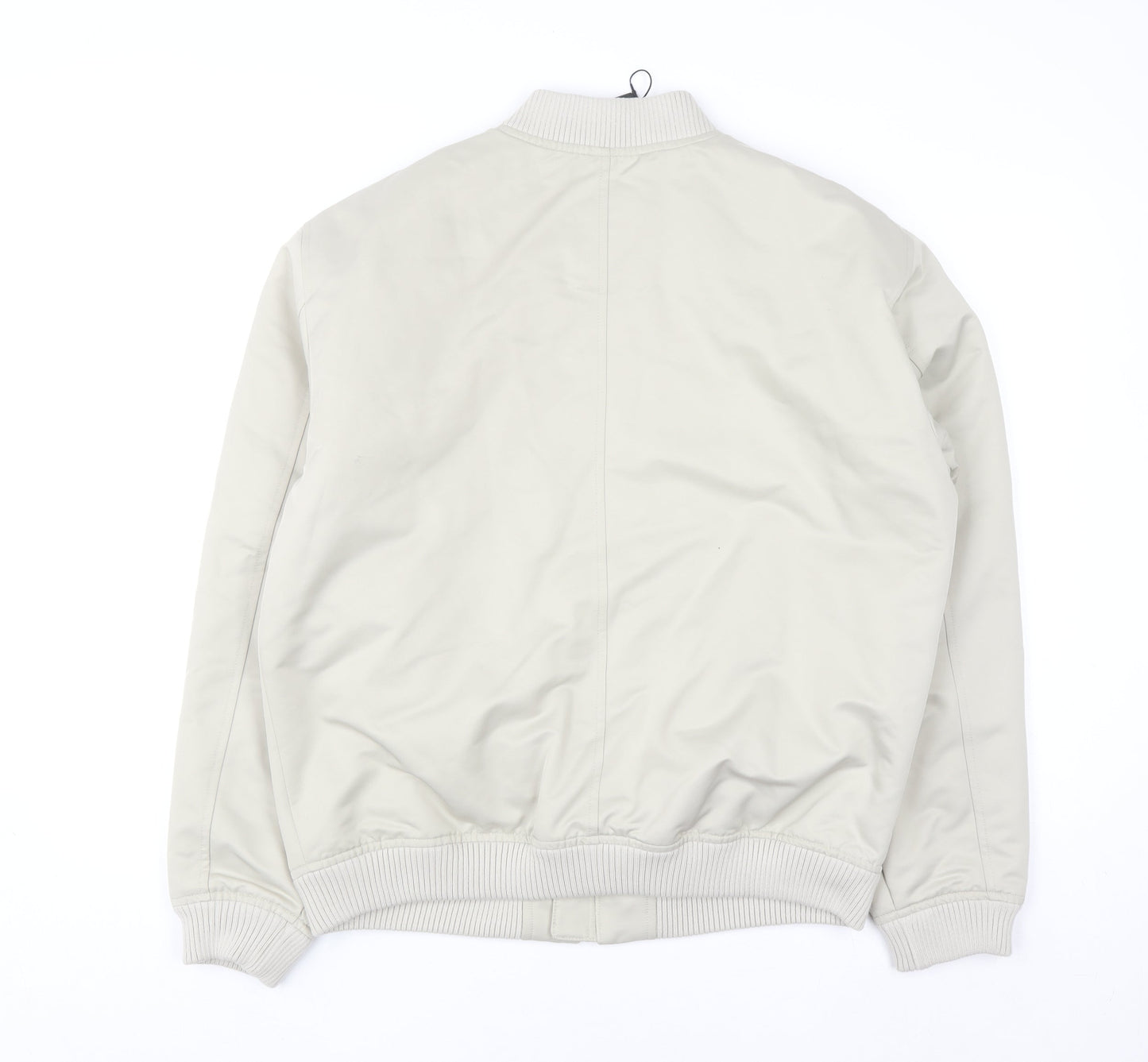 Marks and Spencer Mens Beige Bomber Jacket Size M Regular Fit