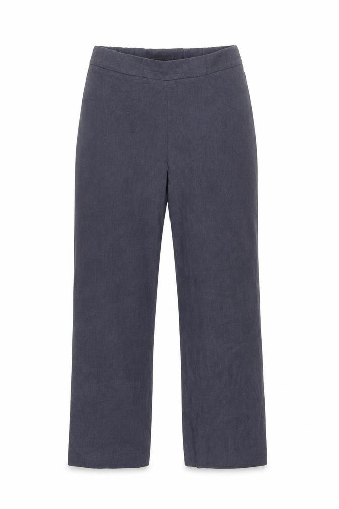 Marks & Spencer Women’s Blue Straight Leg Trousers Size 8 Tall