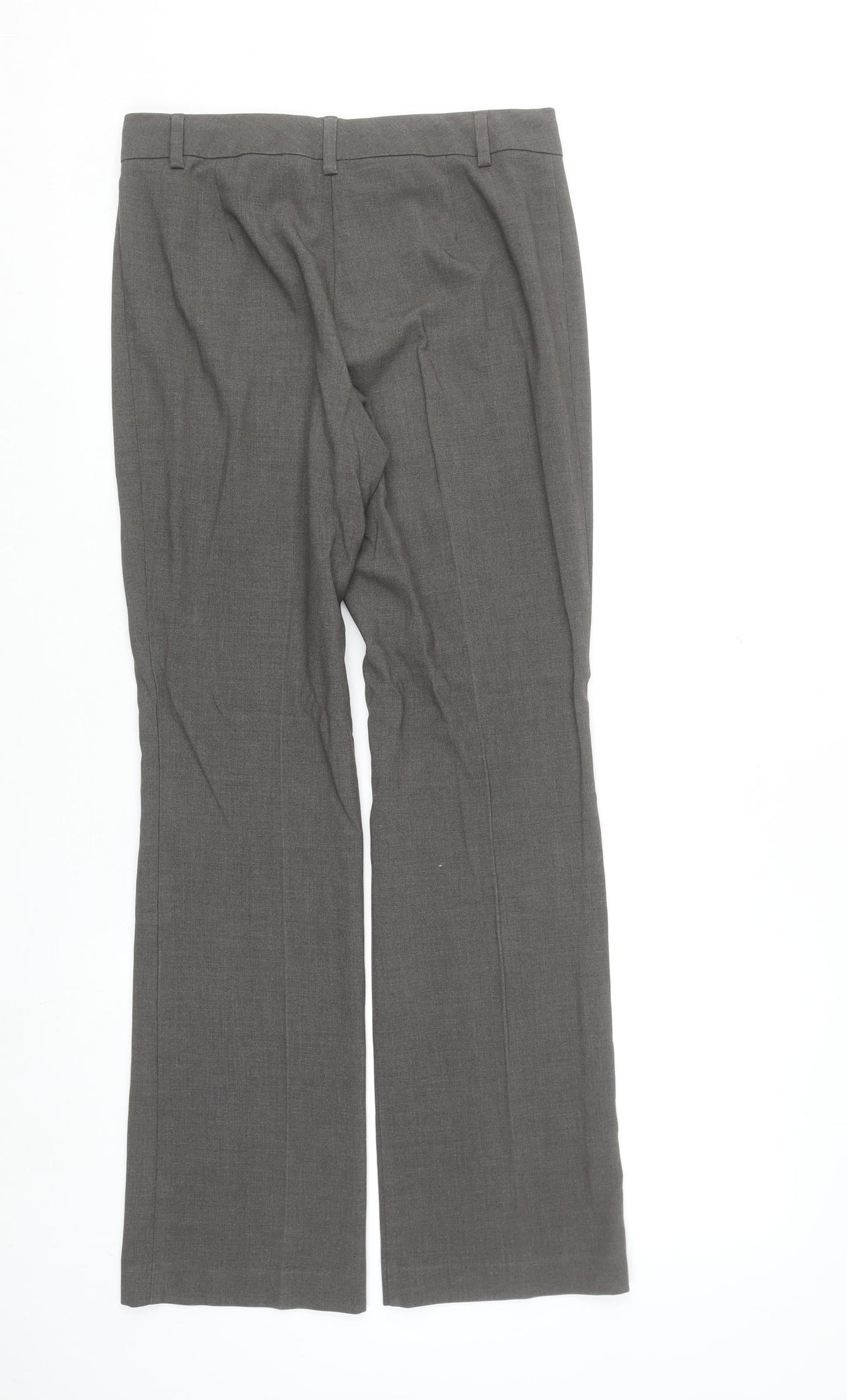 Marks and Spencer Women’s Grey Straight Leg Trousers UK 8