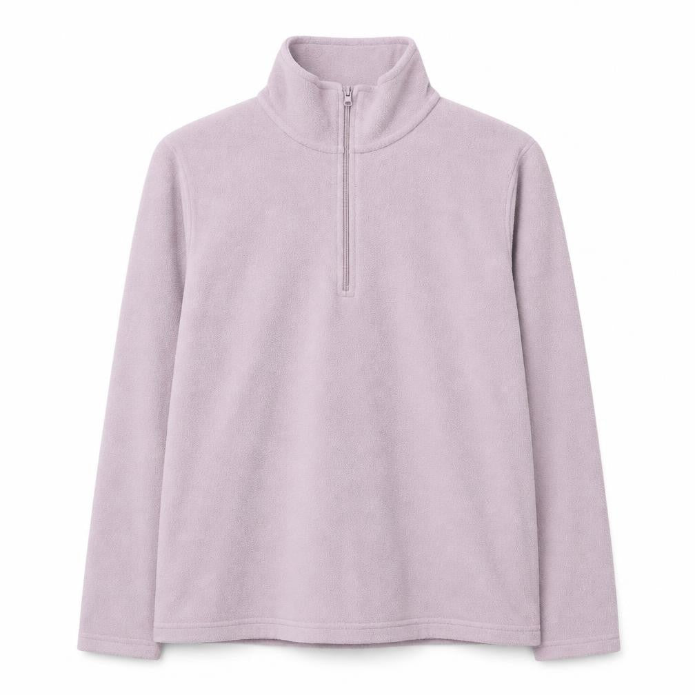 Mountain Warehouse Women Pink Fleece Pullover Sweatshirt L 1/2 Zip