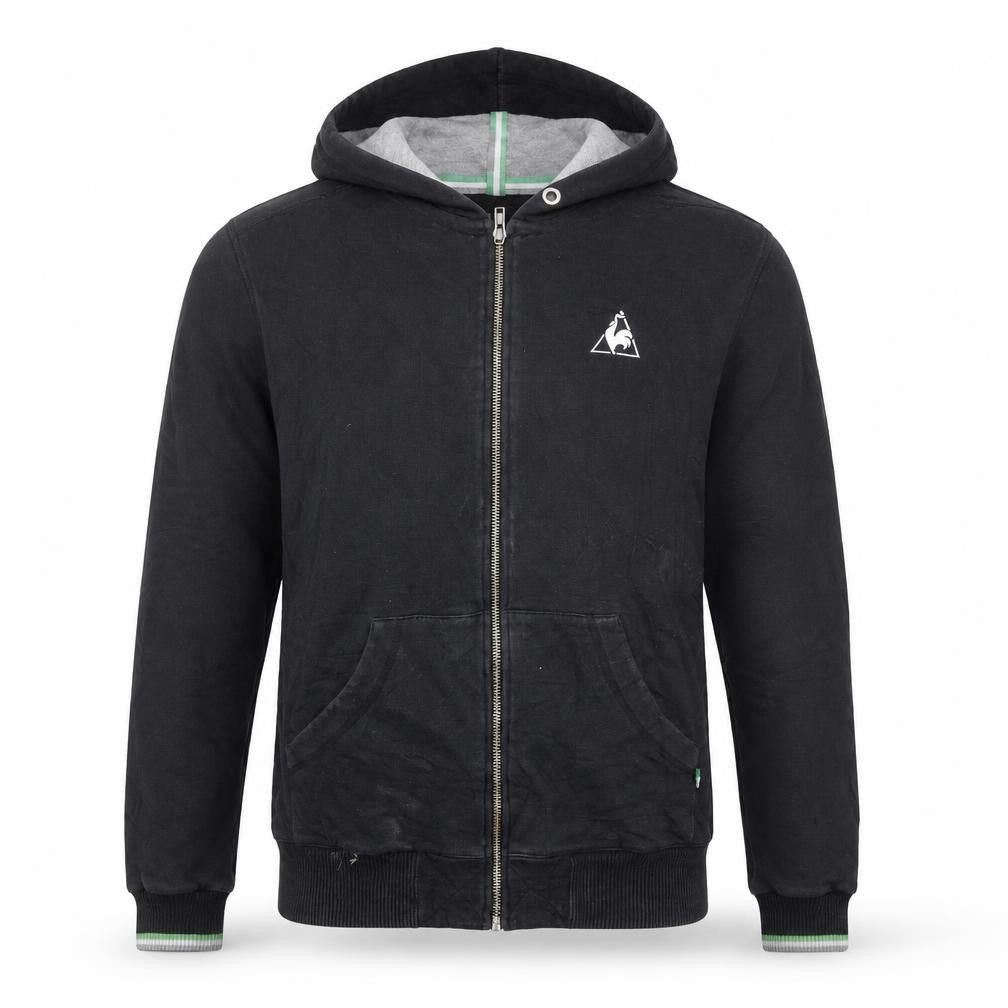 Le Coq Sportif Men's Black Full Zip Hoodie Size L