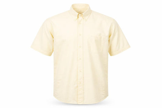Ben Sherman Men’s Beige Oxford Short Sleeve Polo Shirt M