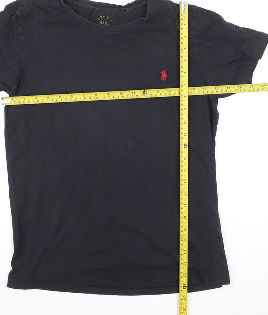 Ralph Lauren Men's Black Slim Fit Cotton T-Shirt M