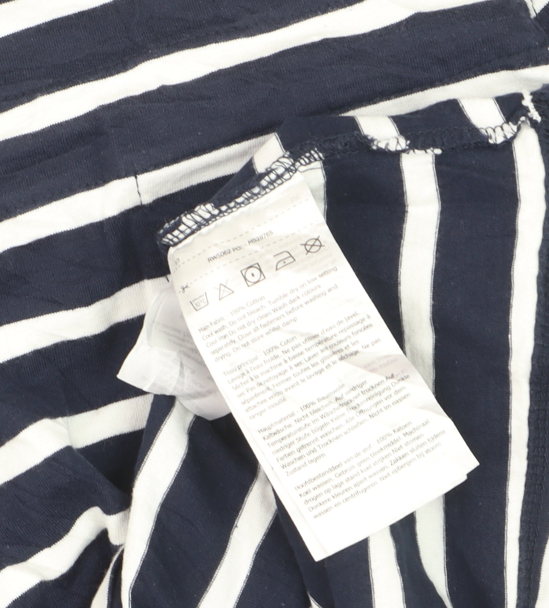 Regatta Women Blue Striped Cotton T-Shirt Dress Size 10 Casual Summer