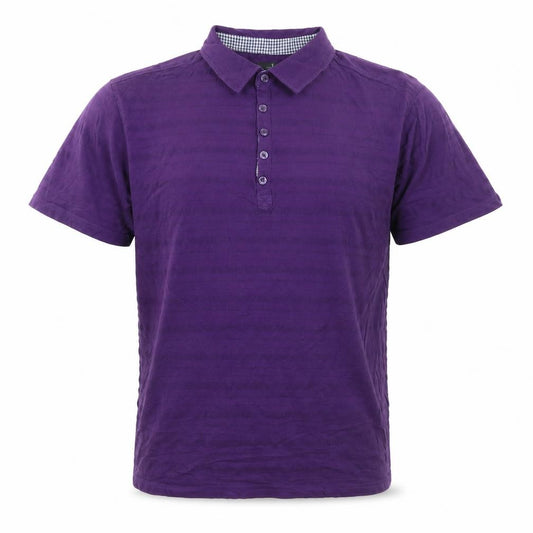 Jasper Conran Men's Purple Cotton Polo Shirt XL Classic Fit