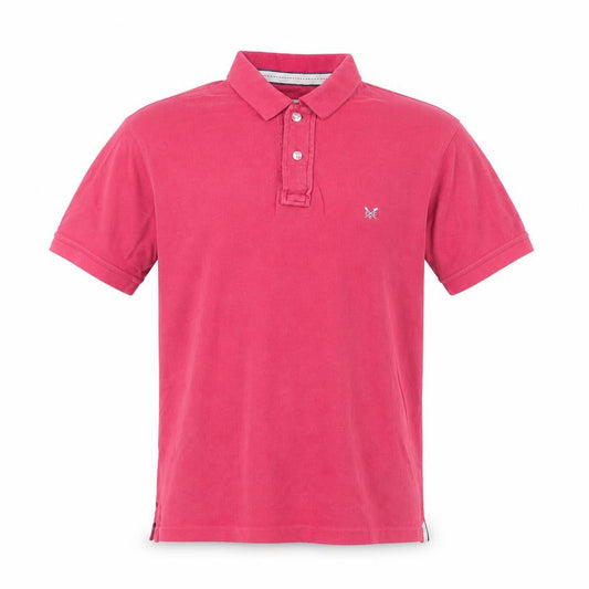 Crew Clothing Co Men's Pink Classic Fit Polo Shirt Size L