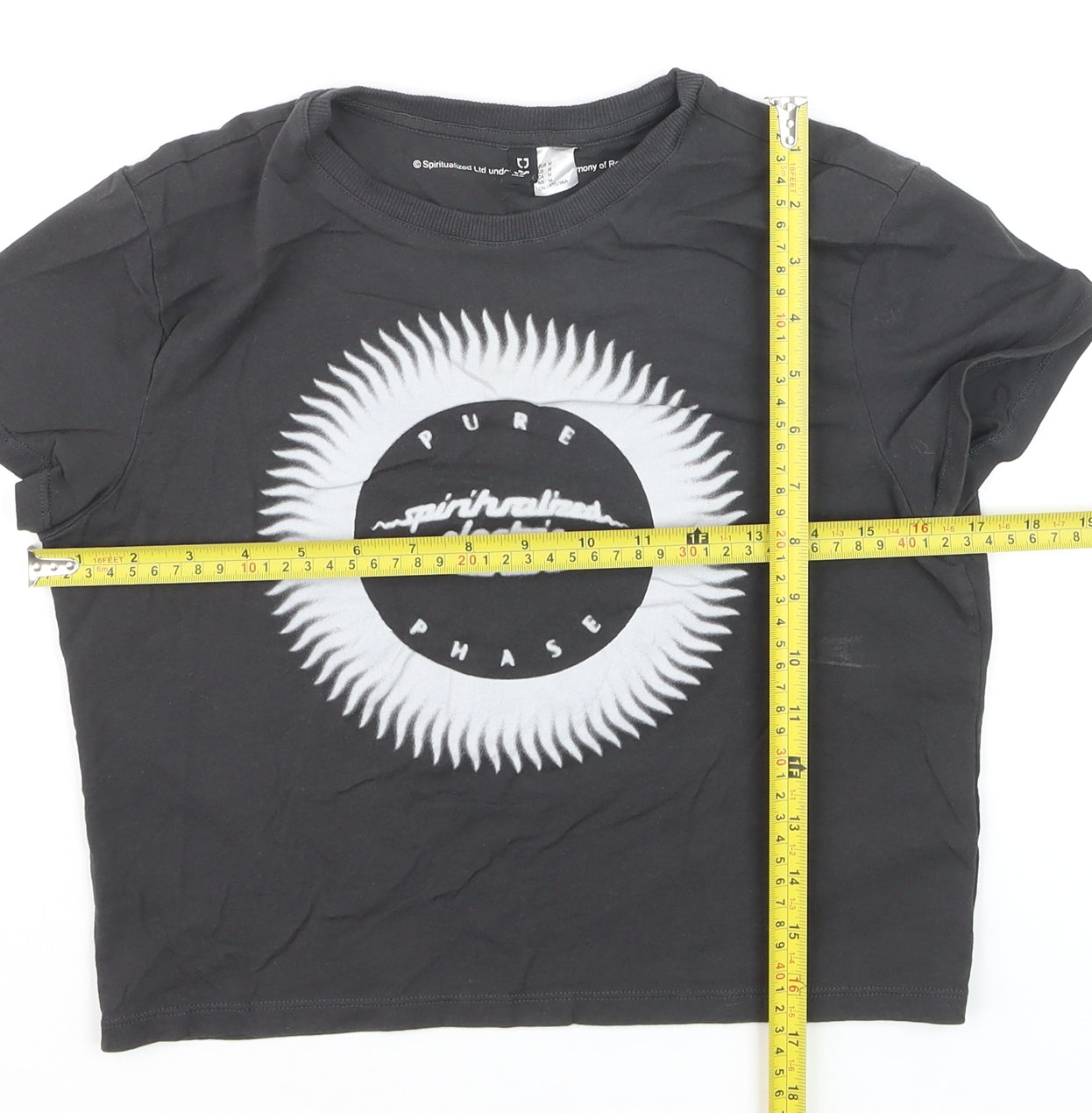 H&M Divided Women's Black Music Graphic T-Shirt Size 10