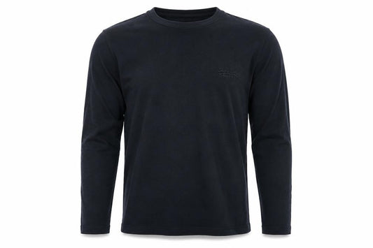 Superdry Men's Black Long Sleeve Organic Cotton Crew Neck Top Size M