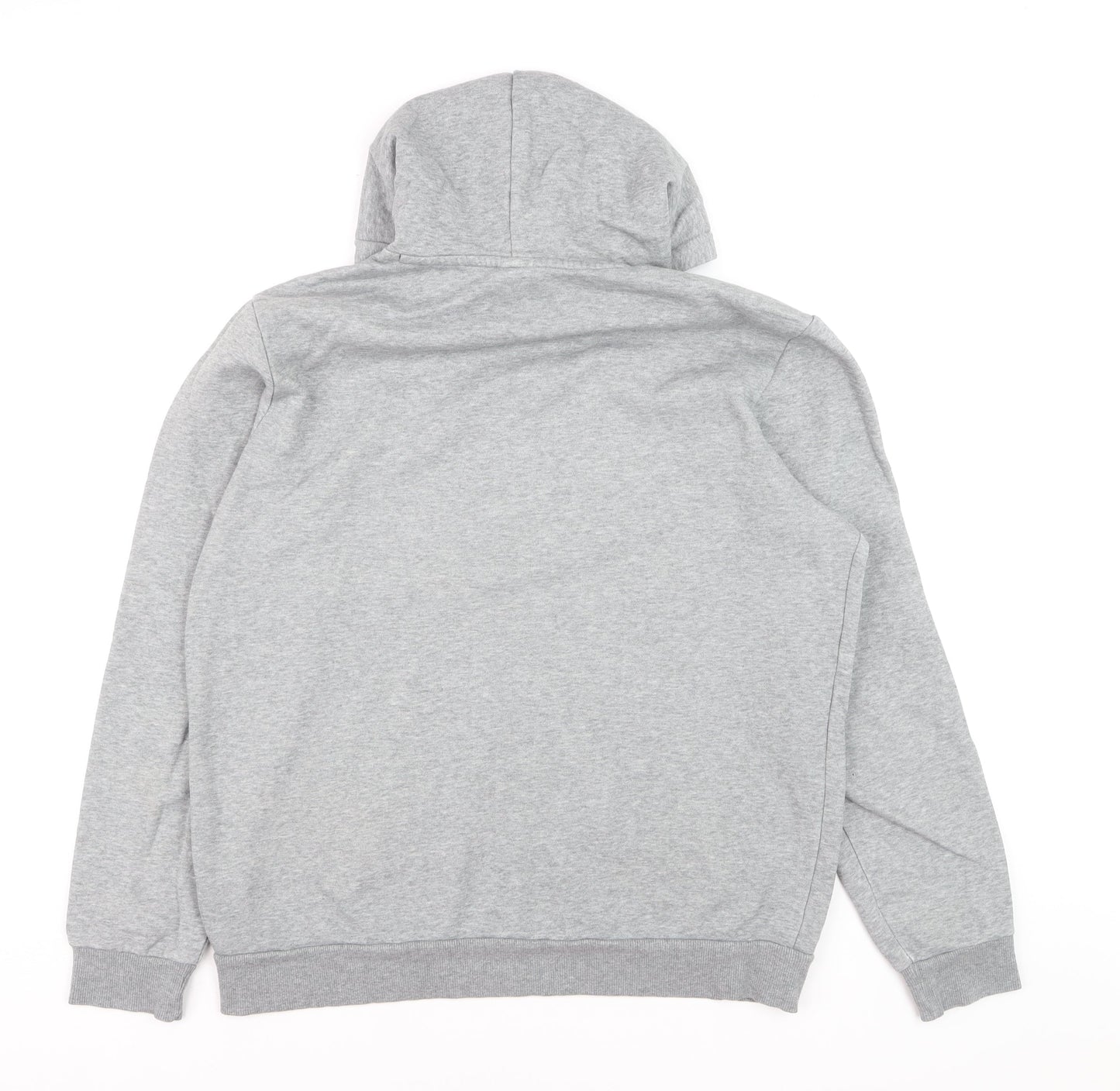 Puma Men's Grey Pullover Hoodie Size L Regular Fit Fleece