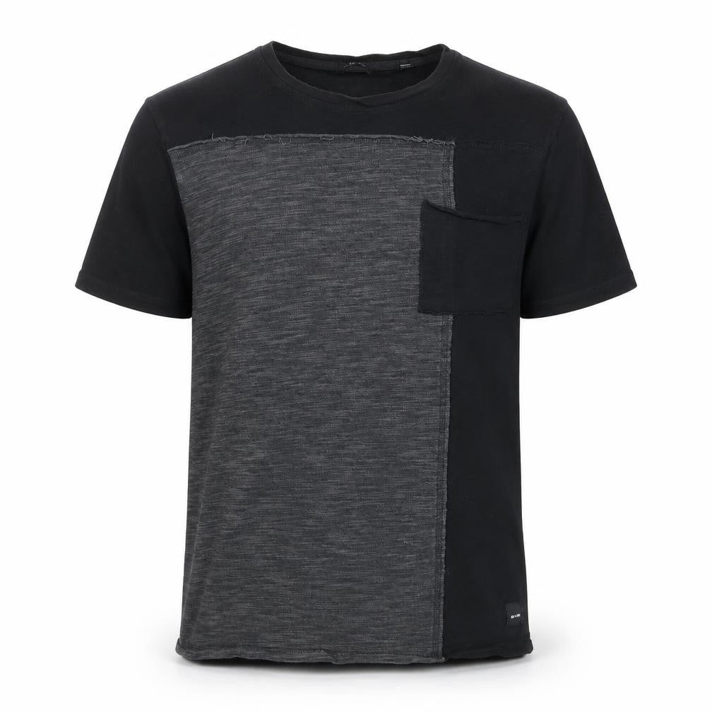 Only & Sons Men's Black Colourblock Slim Fit T-Shirt L