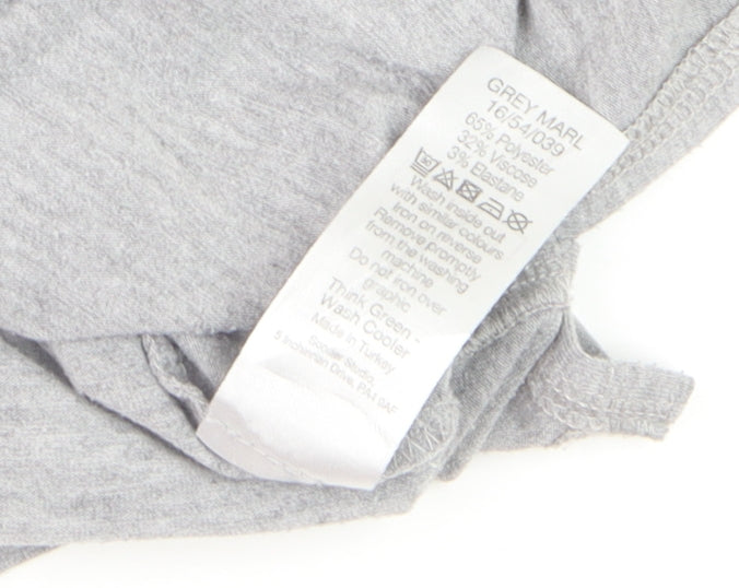 Sonder Studio Women's Grey Beaded Star T-Shirt Size S