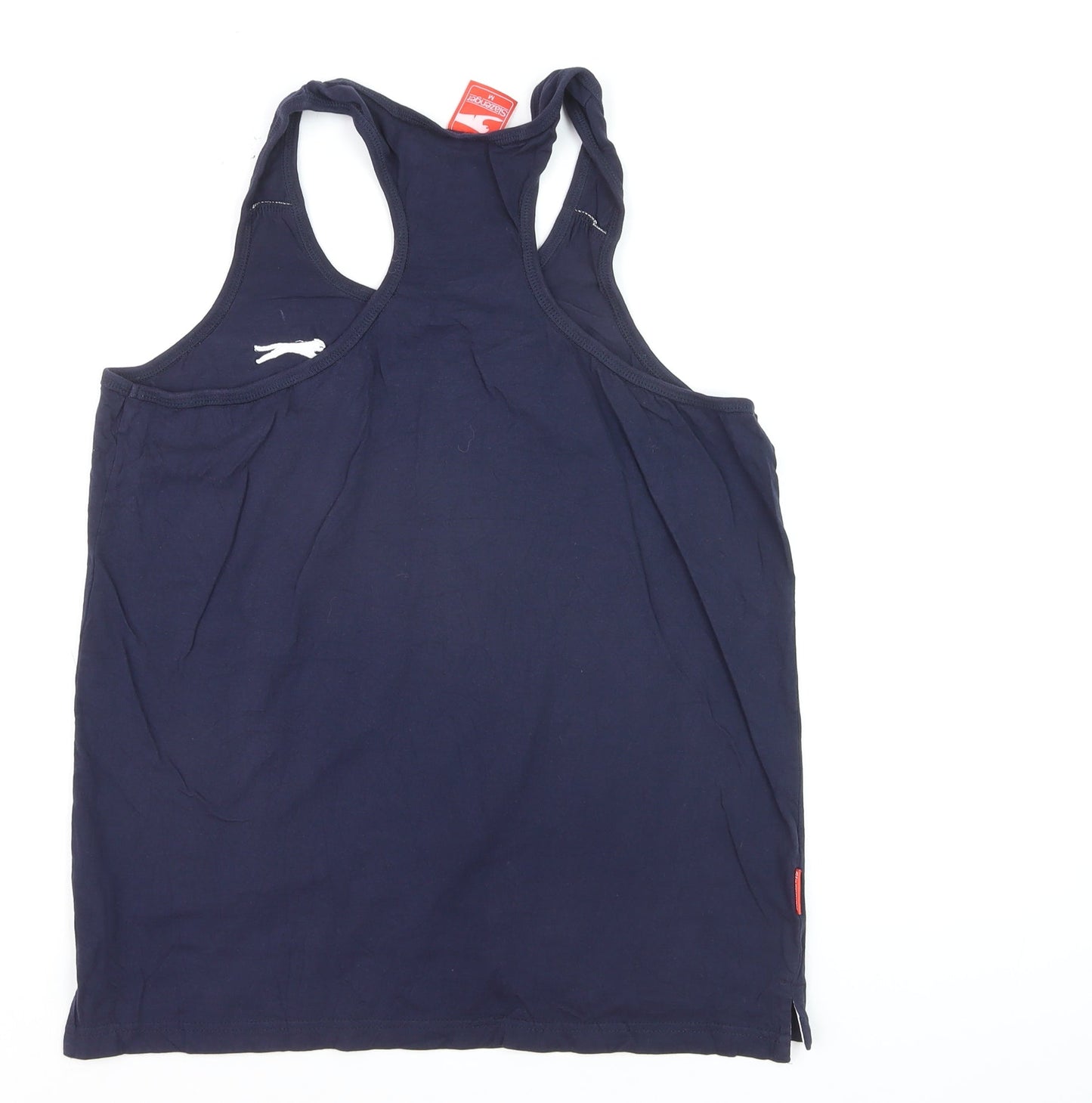Slazenger Women's Blue Racerback Cotton Tank Top M Athletic Fit