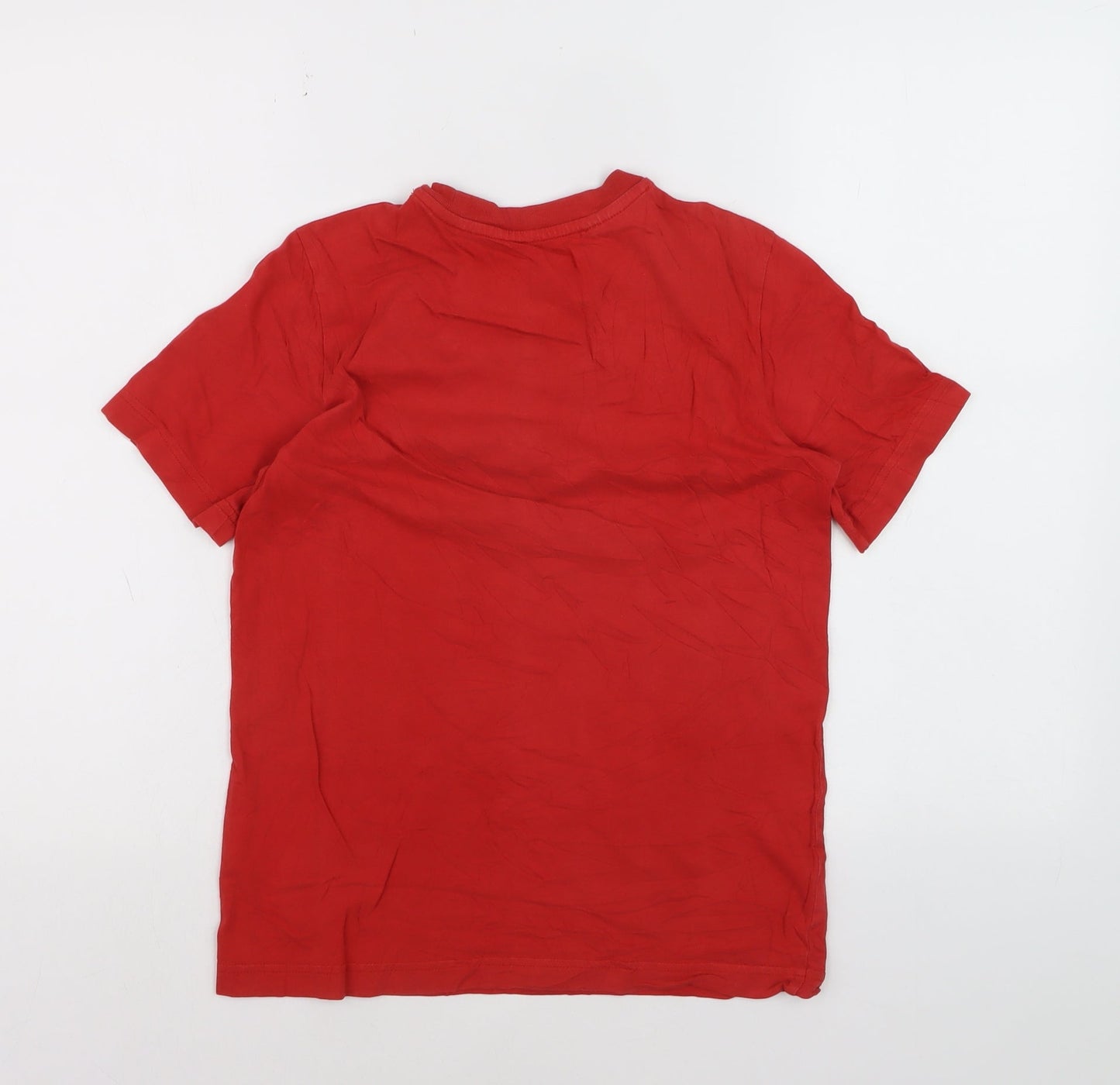 Adidas Boys Red Crew Neck Short Sleeve T-Shirt 11-12 Years