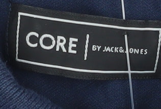 Jack & Jones Men's Blue Core Polo Shirt Size M Regular Fit