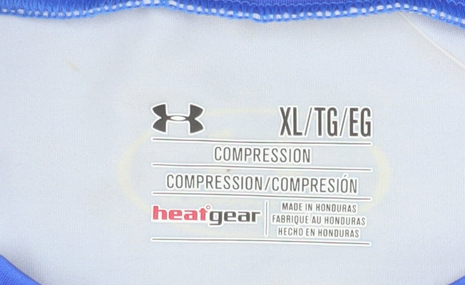 Under Armour Men Blue XL Compression Superhero Graphic T-Shirt