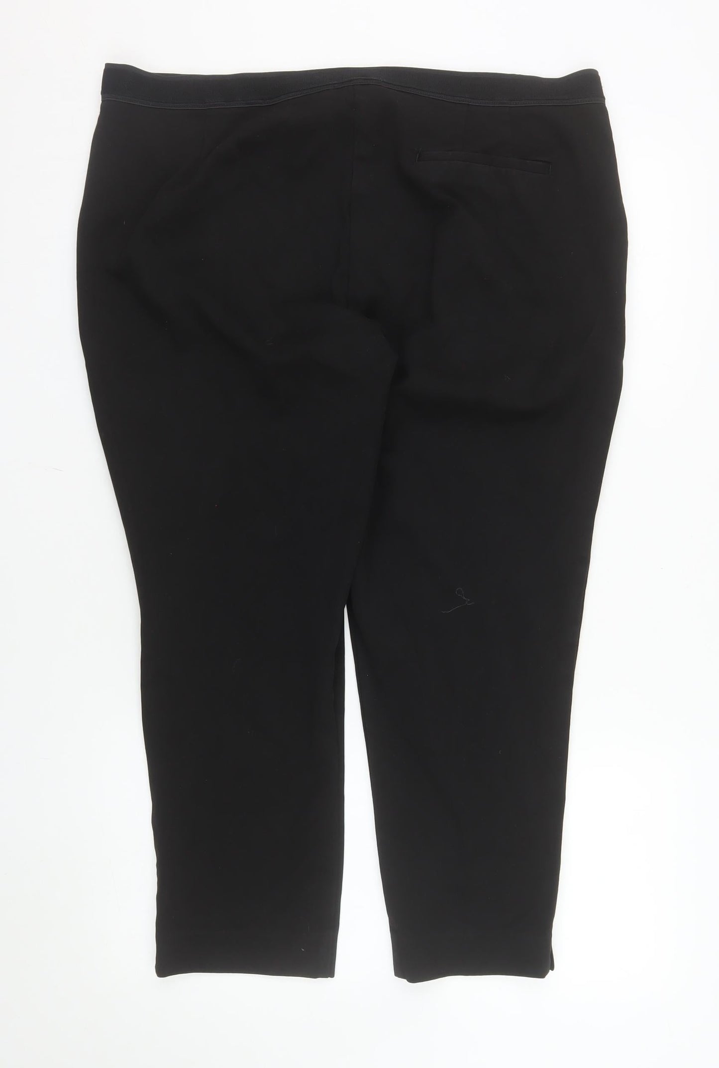 Marks and Spencer Womens Black Size 20 Tapered Trousers
