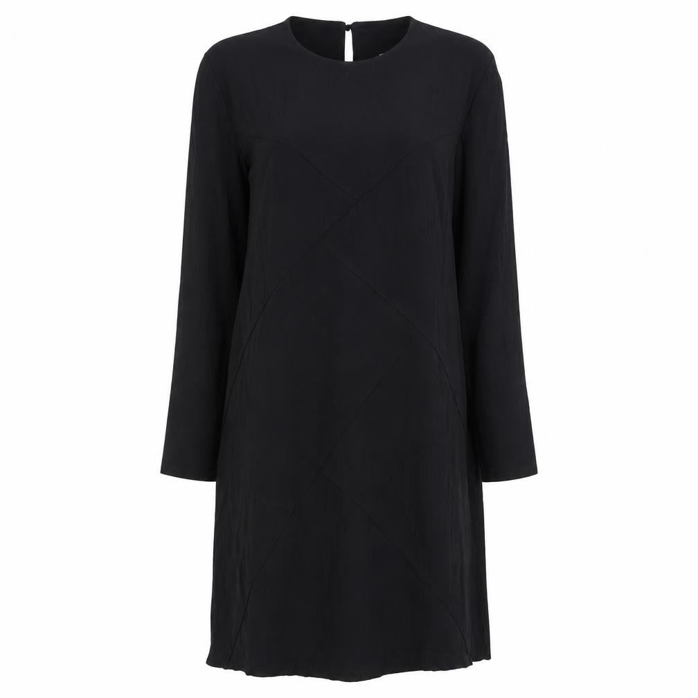 Zara Women Black Knee Length Sheath Dress Size 12