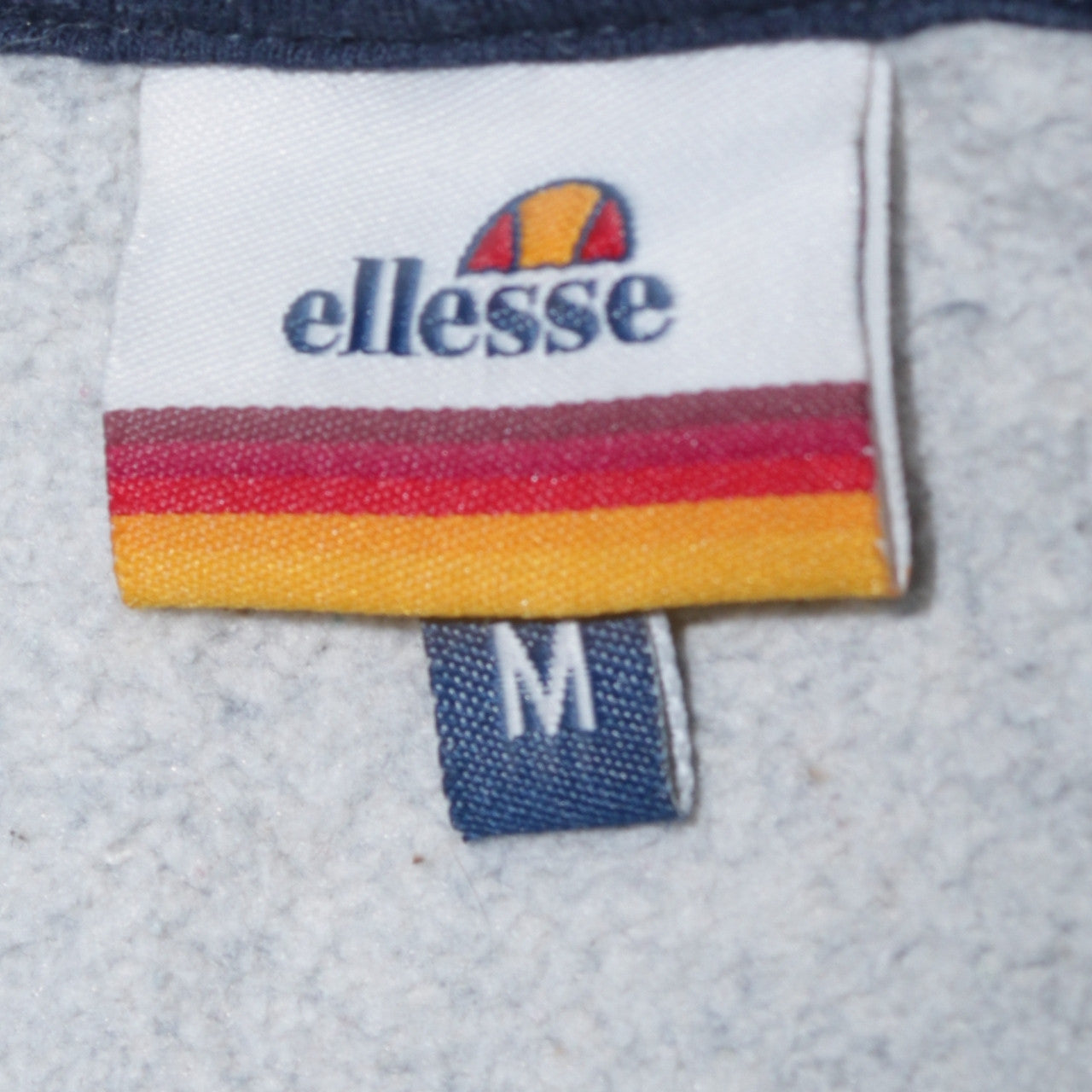 Ellesse Men Grey Pullover Hoodie M Regular Fit Logo Sportswear