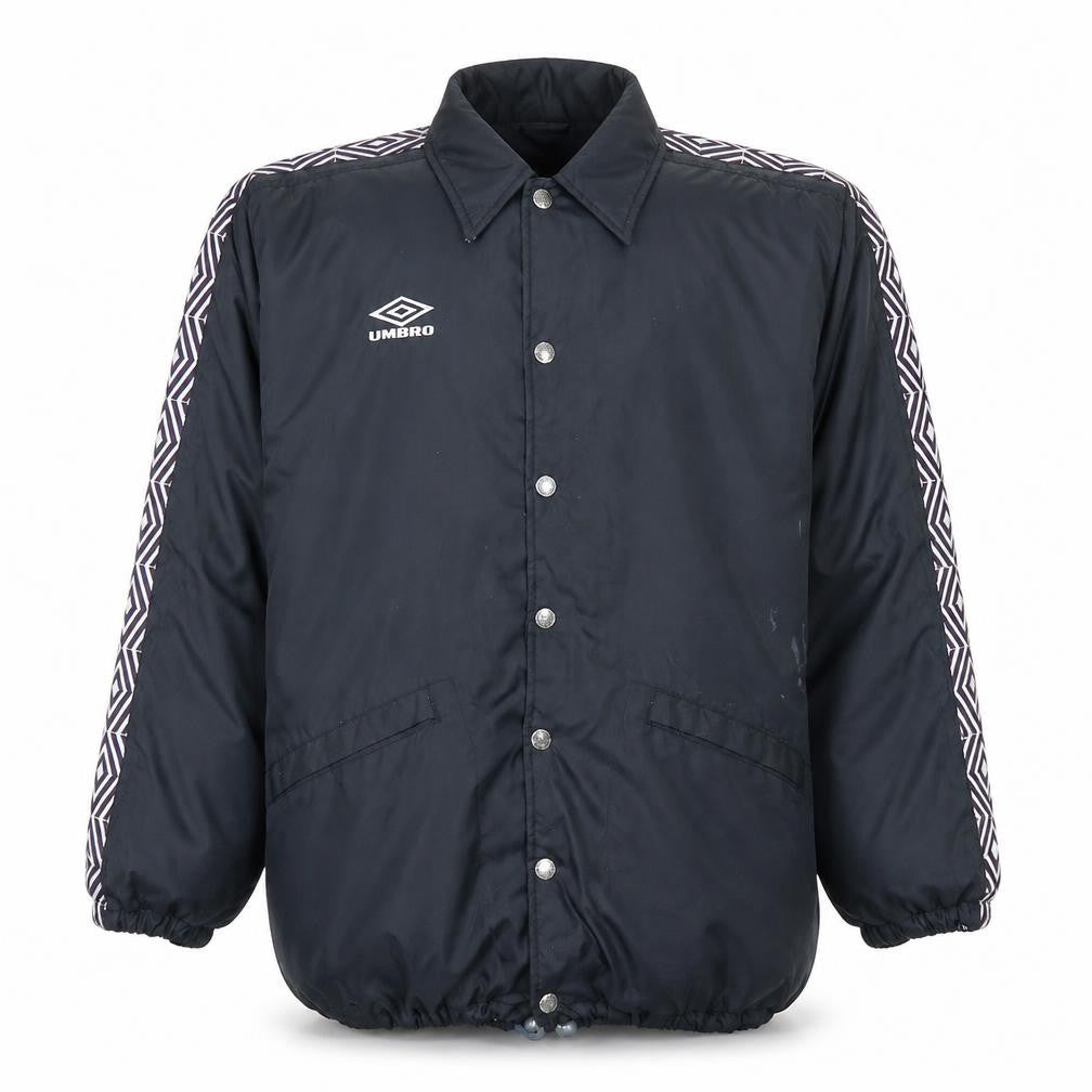 Umbro Men's Black L Lightweight Retro Windbreaker Sports Jacket