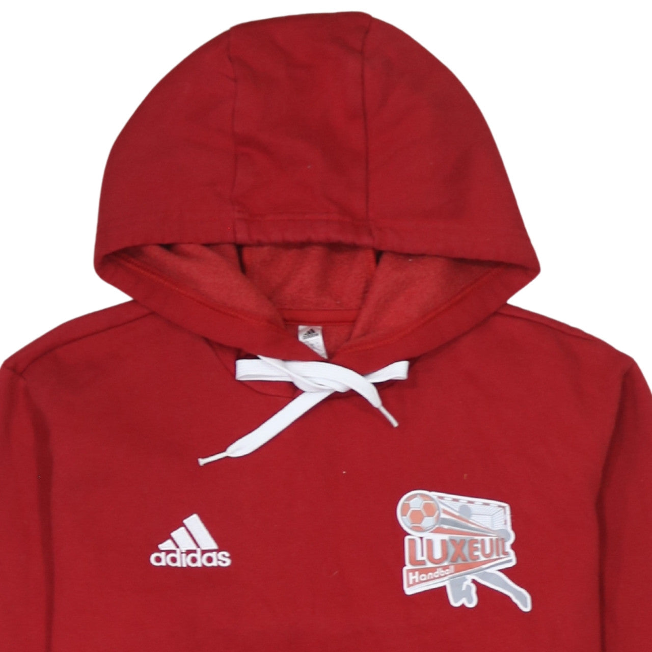 Adidas Men's Red Pullover Hoodie Small Regular Fit Sports Fleece