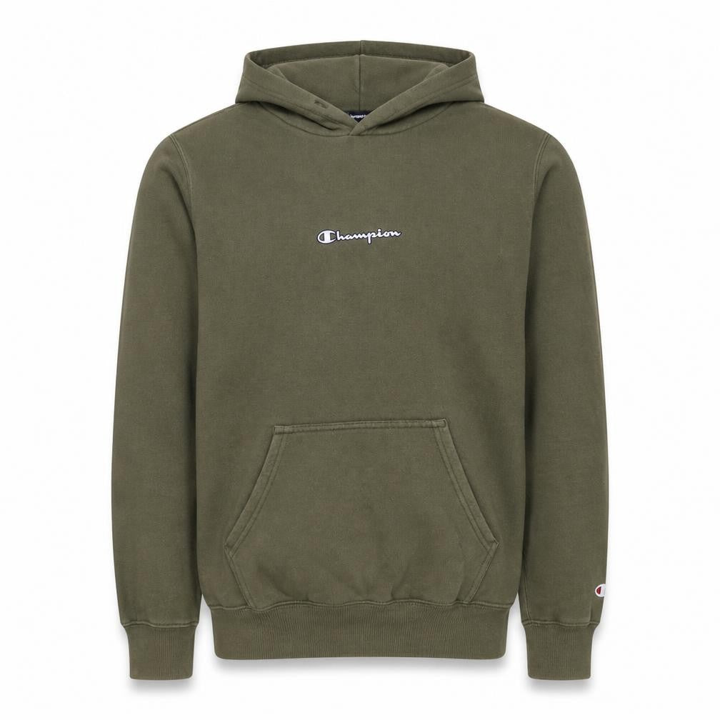 Champion Men's Green Pullover Hoodie Small Regular Fit Fleece