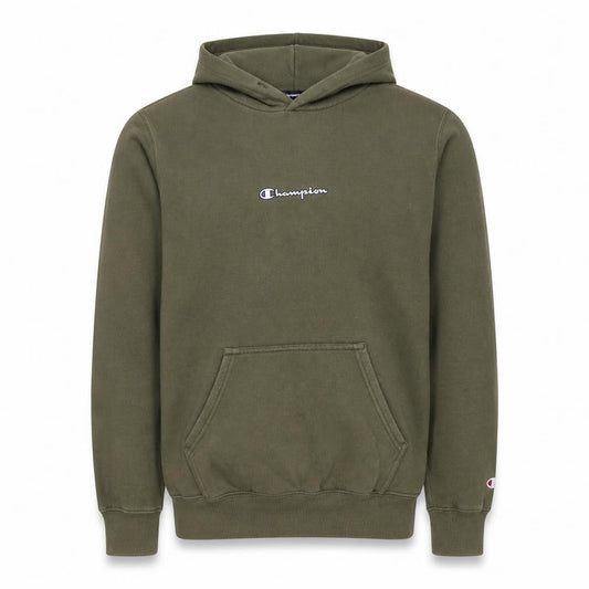 Champion Men's Green Pullover Hoodie Small Regular Fit Fleece