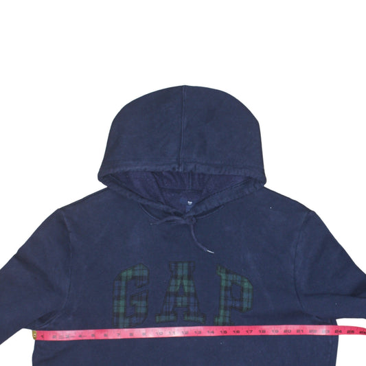GAP Mens Blue XL Pullover Hoodie Logo Fleece Sweatshirt