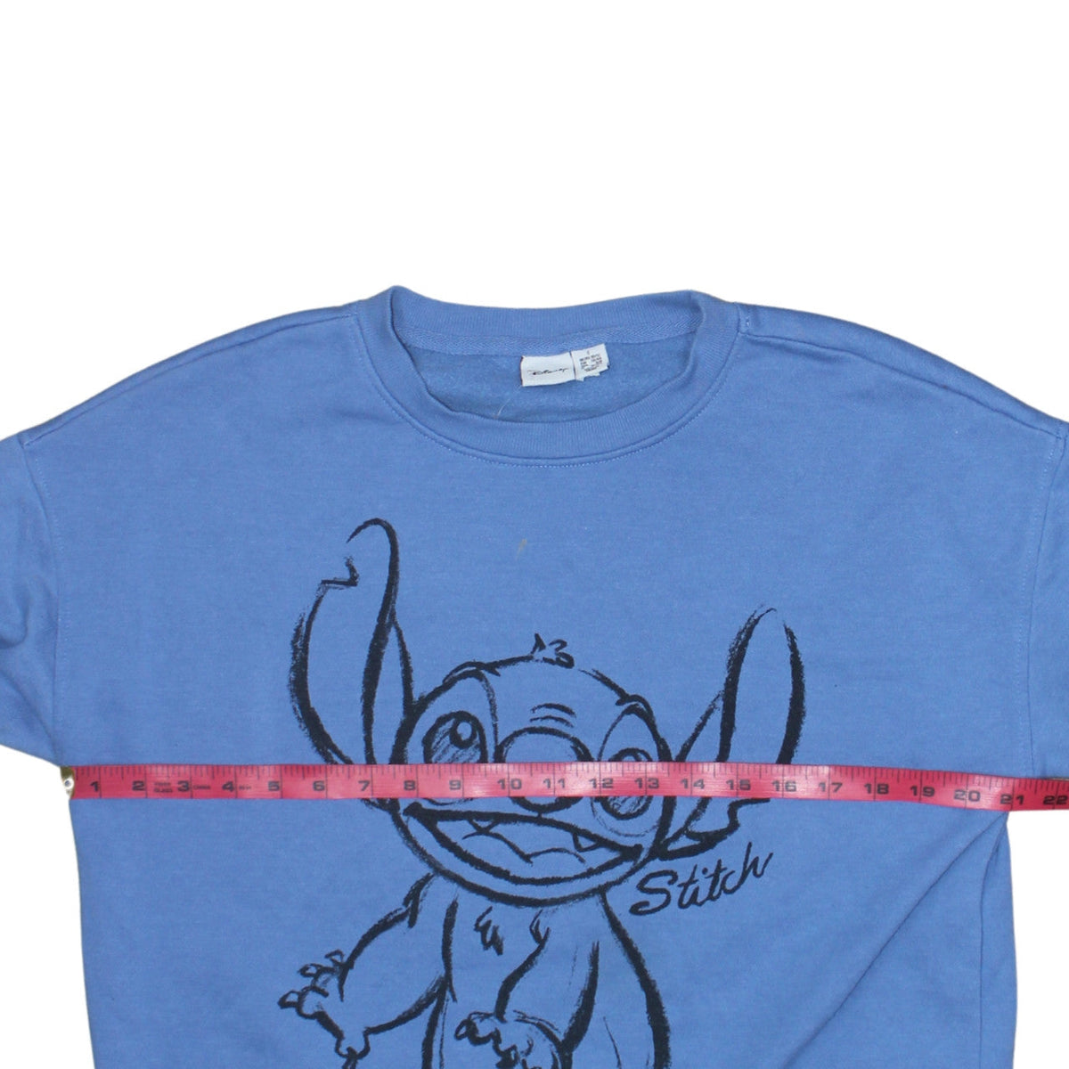 Disney Primark Women Blue Stitch Pullover Sweatshirt Size 10/12