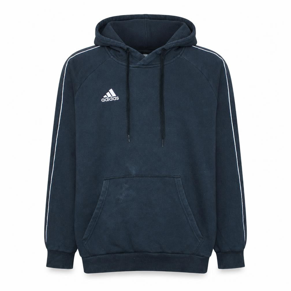 Adidas Men's Black Large Pullover Hoodie Fleece Sweatshirt