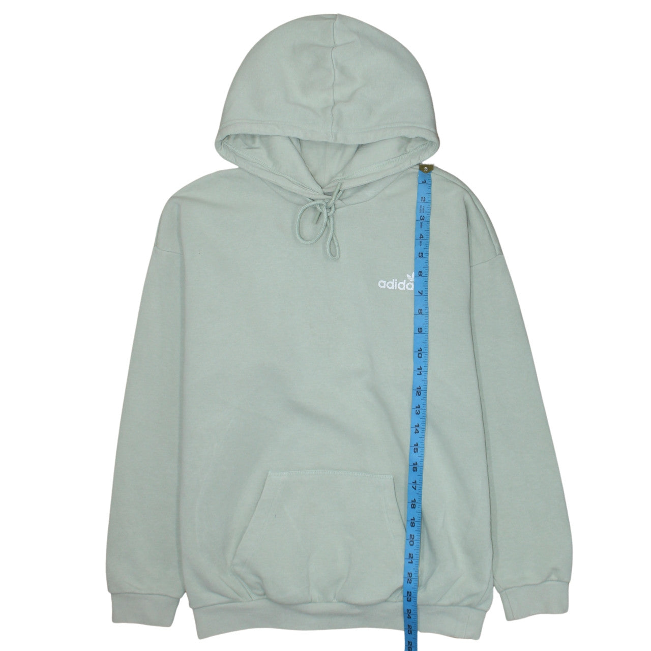Adidas Women’s Green Pullover Hoodie Size 8 Relaxed Fit Sweatshirt