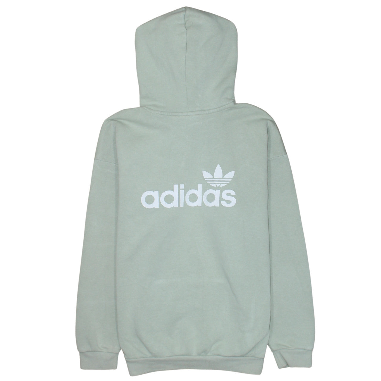 Adidas Women’s Green Pullover Hoodie Size 8 Relaxed Fit Sweatshirt