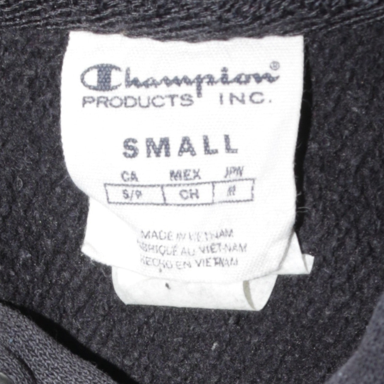 Champion Men’s Black Pullover Hoodie Small Logo Fleece Sweatshirt
