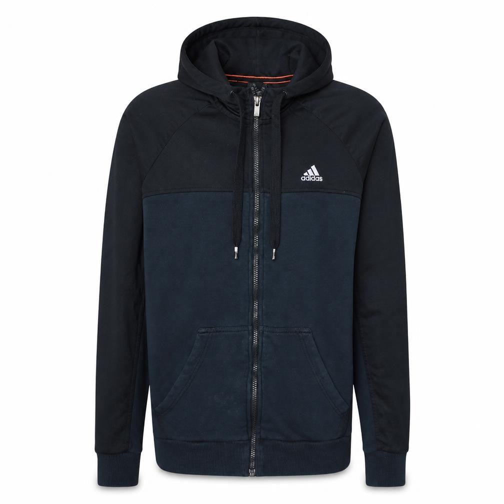 Adidas Men's Black Full Zip Hoodie Small Performance Essentials