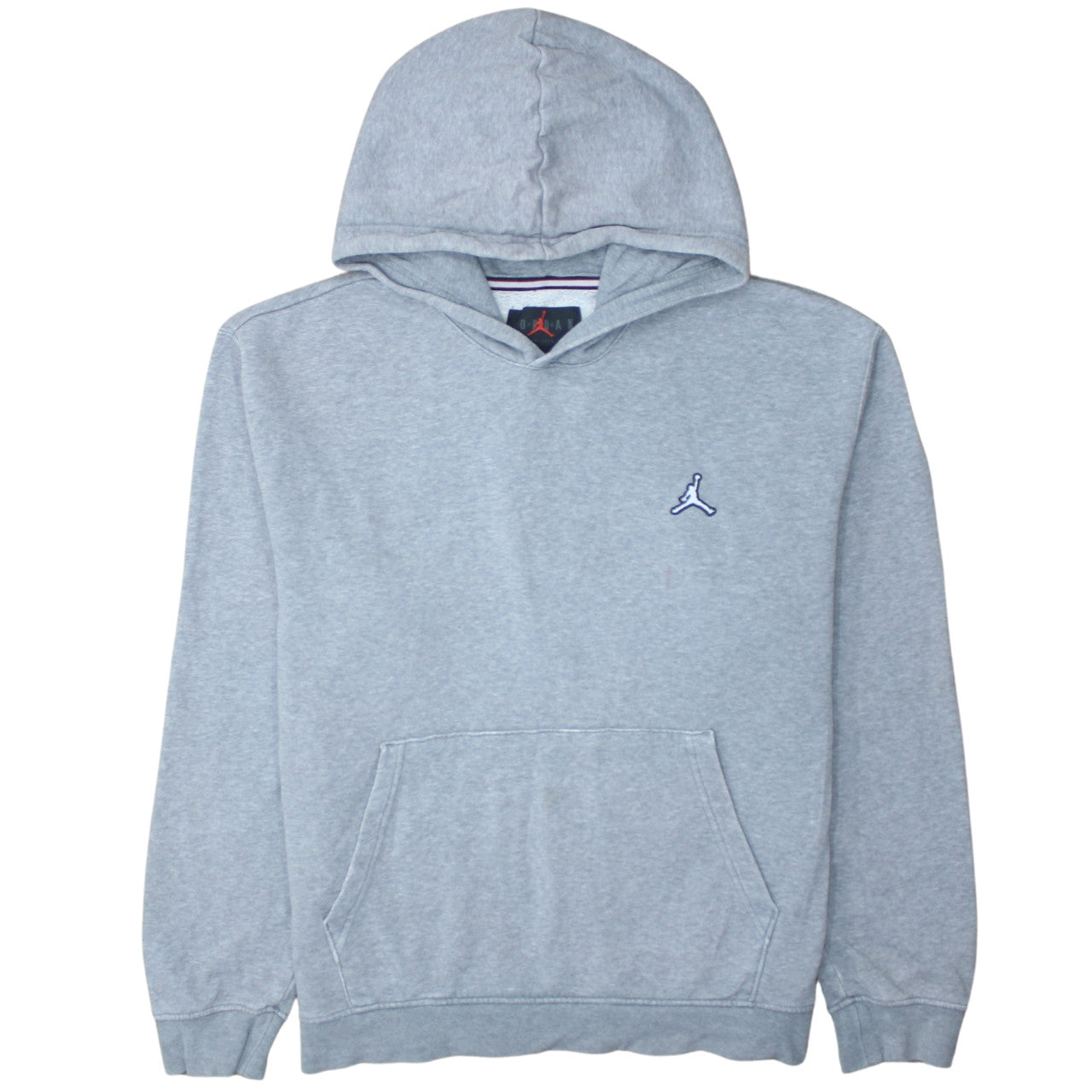Jordan Mens Grey Pullover Hoodie M Regular Fit Fleece Sweatshirt