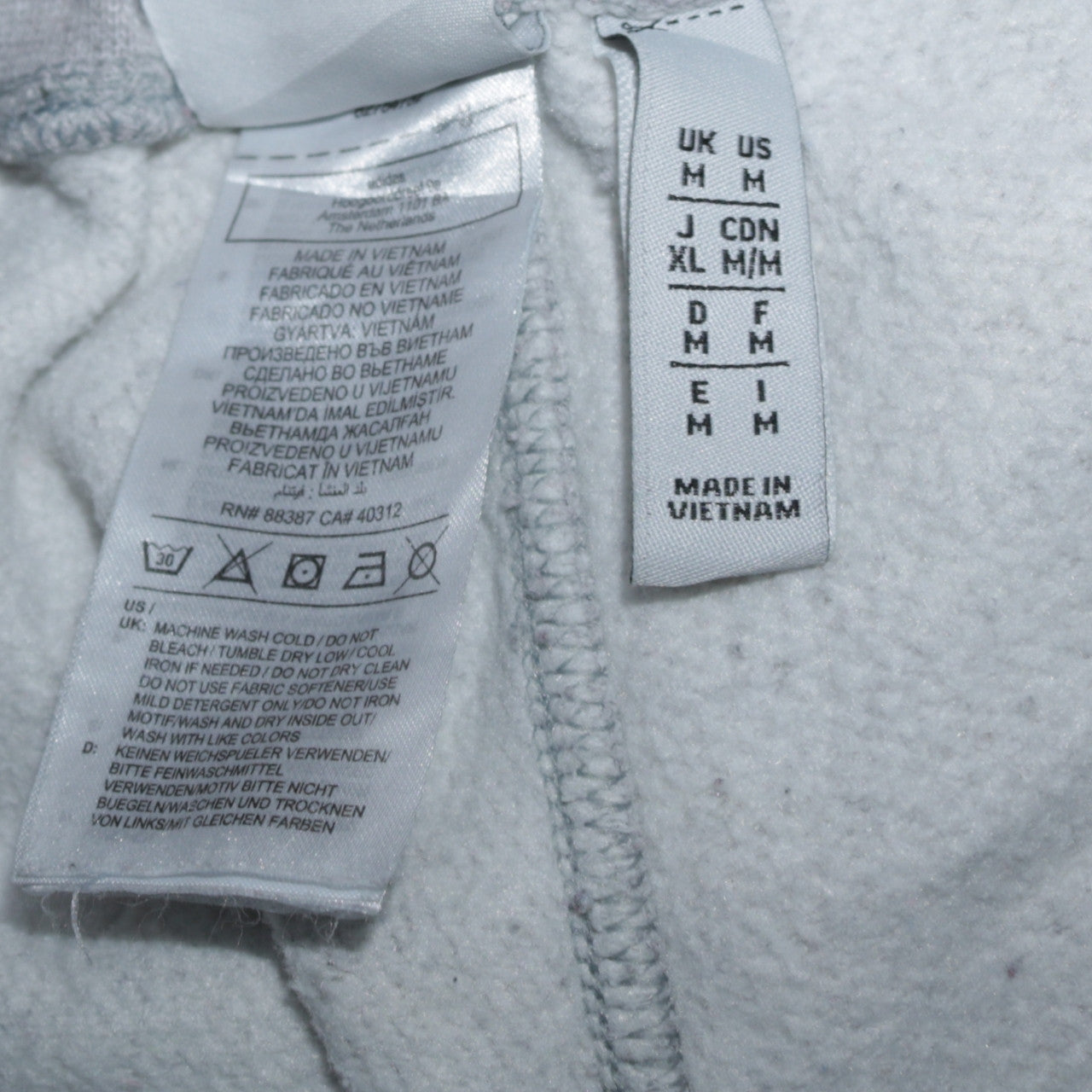 Adidas Men's Grey Jogger Sweatpants M Regular Fit Casual Sportswear