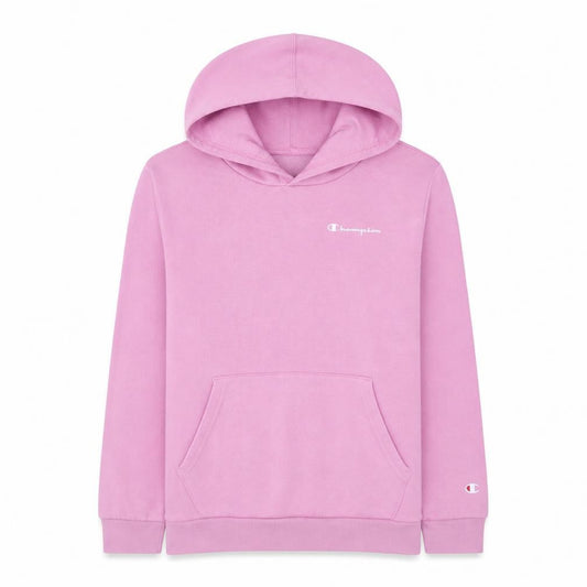 Champion Girls Pink Pullover Hoodie 13-14 Years Fleece Lined Logo Sweatshirt