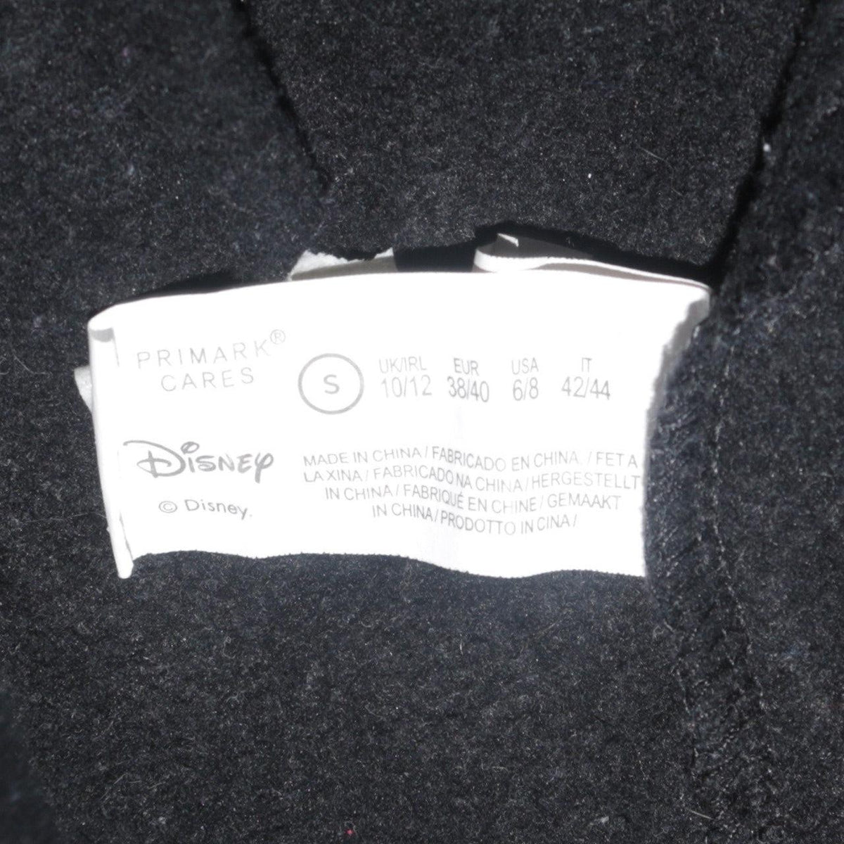 Disney Mickey Mouse Unisex Black Pullover Sweatshirt Size S