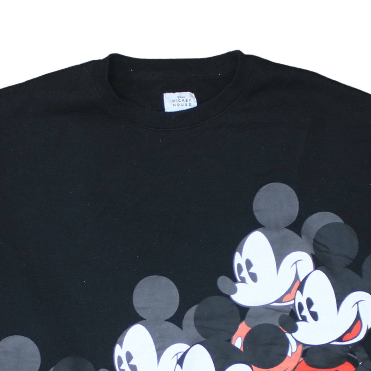 Disney Mickey Mouse Unisex Black Pullover Sweatshirt Size S