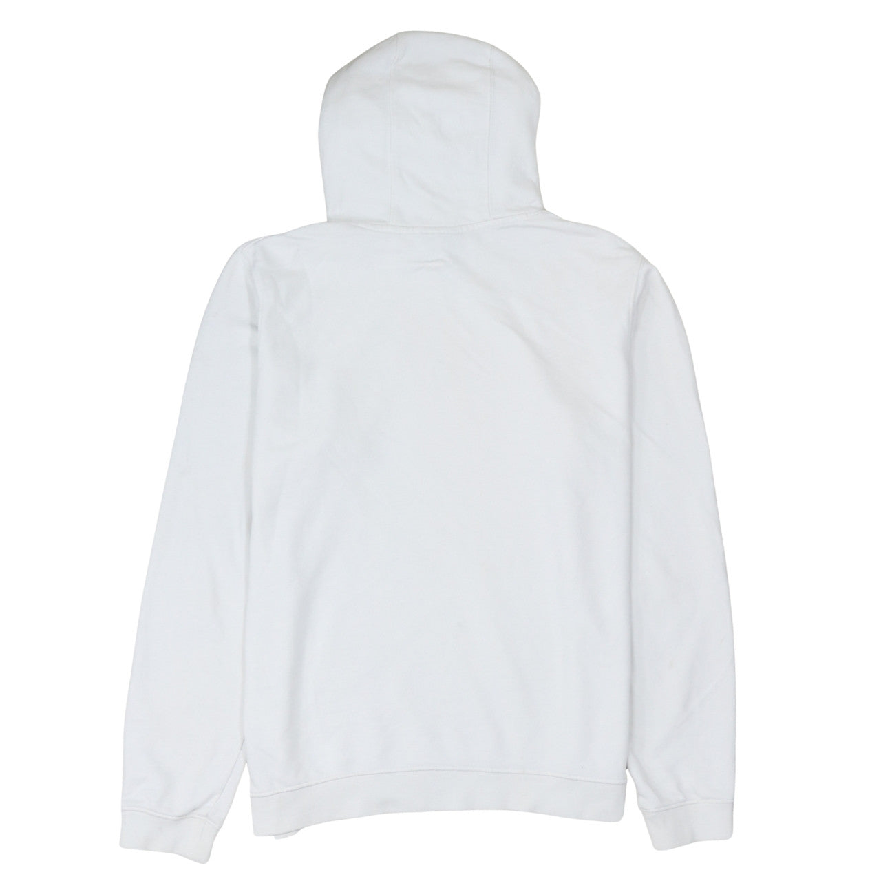 Nike Women’s White Hoodie Large Graphic Print Pullover Cotton Blend