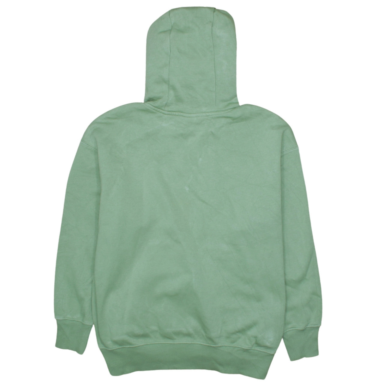 Nike Women's Green Pullover Hoodie M Relaxed Fit Cotton Blend