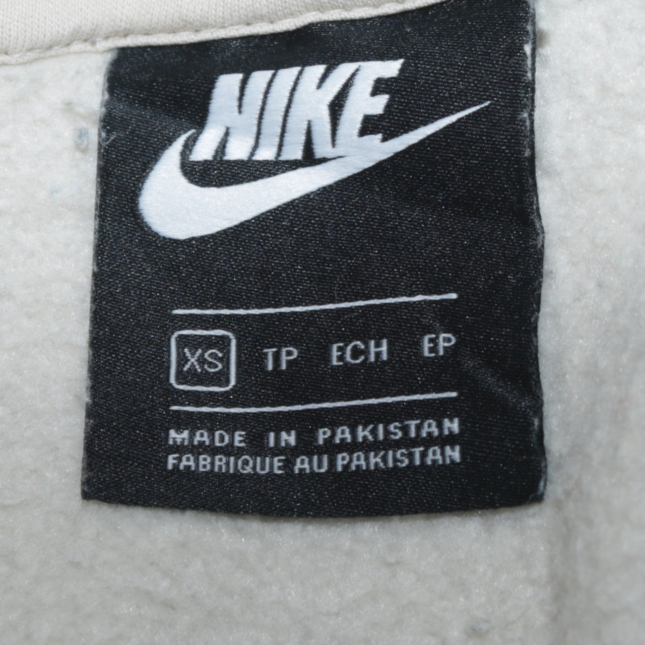 Nike Women’s White XS Pullover Hoodie Cotton Blend Sweatshirt