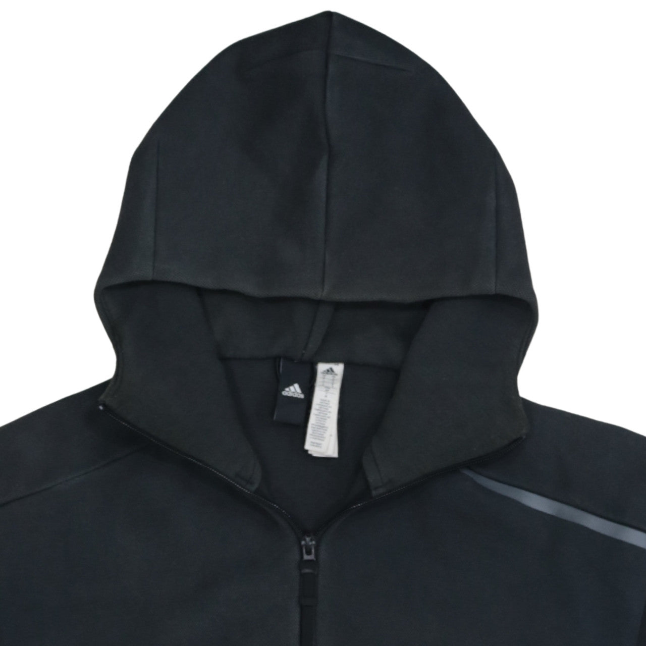 Adidas Men's Black Full Zip Hoodie Size S Gym Training Sweater