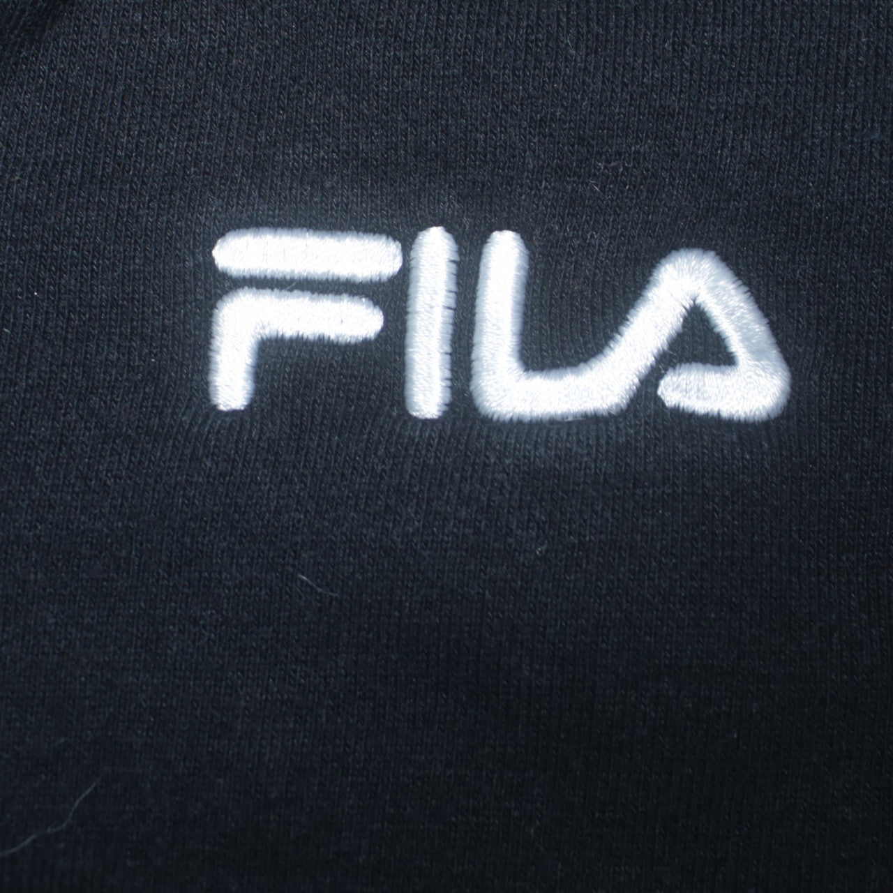 Fila Women Black XS Half Zip Sweatshirt Logo Embroidered Pullover