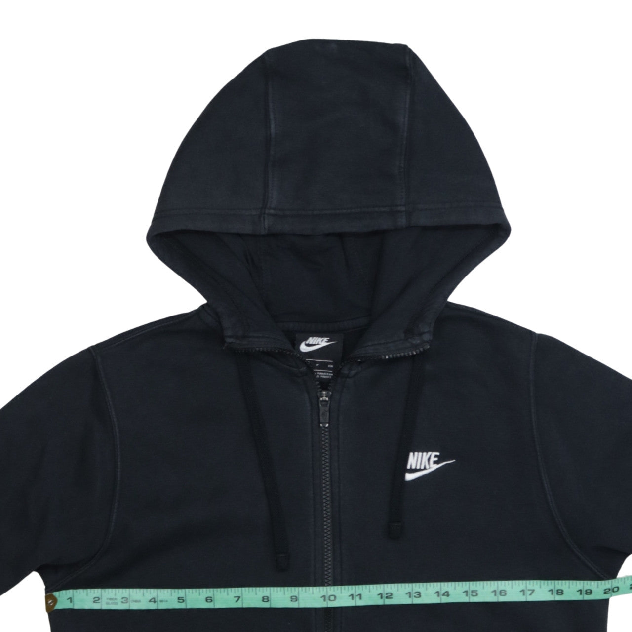 Nike Men's Black Full Zip Hoodie Small Cotton Fleece