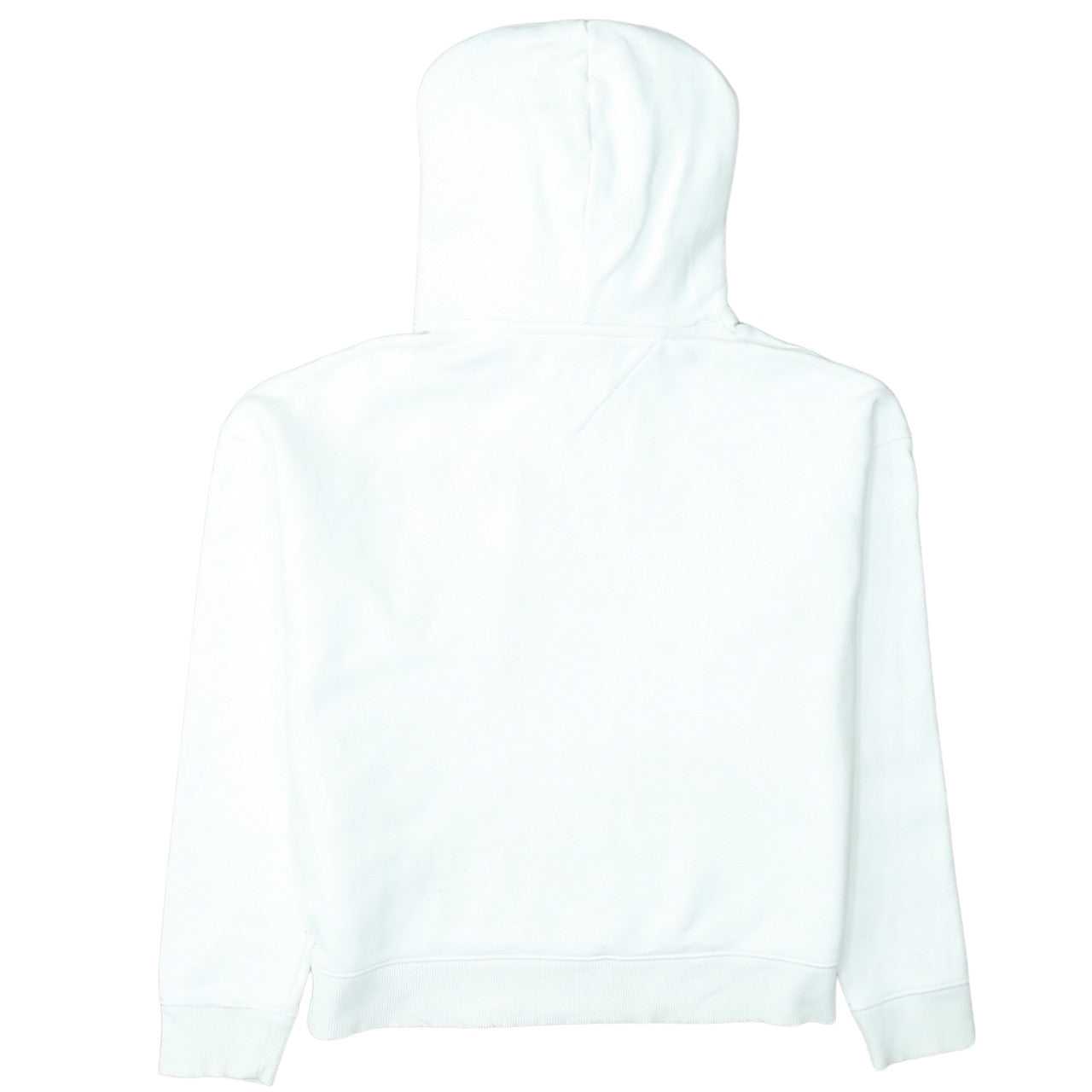 Tommy Jeans Women White Cotton Hooded Pullover Sweatshirt M
