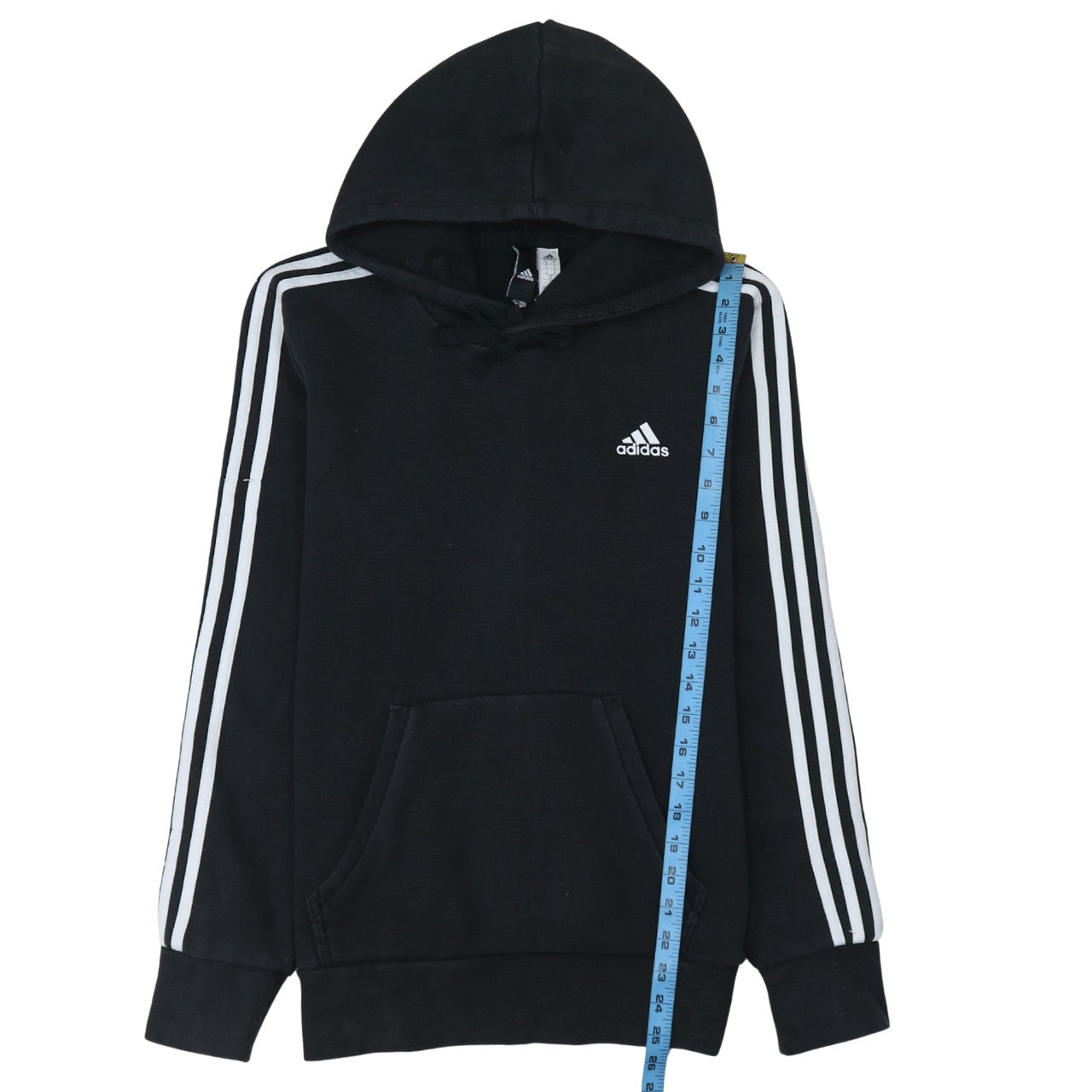 Adidas Men's Black Pullover Hoodie Small Fleece Lined Sport Style